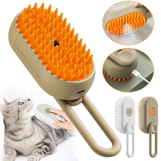 3-in-1 Steam Pet Grooming Brush