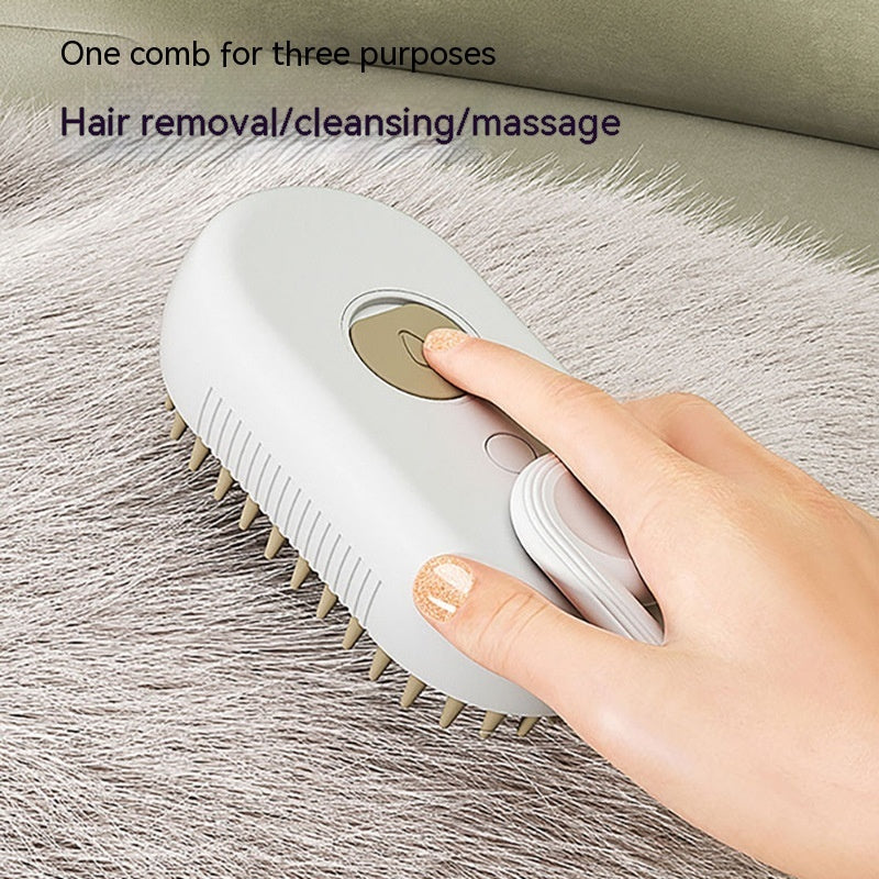 3-in-1 Steam Pet Grooming Brush