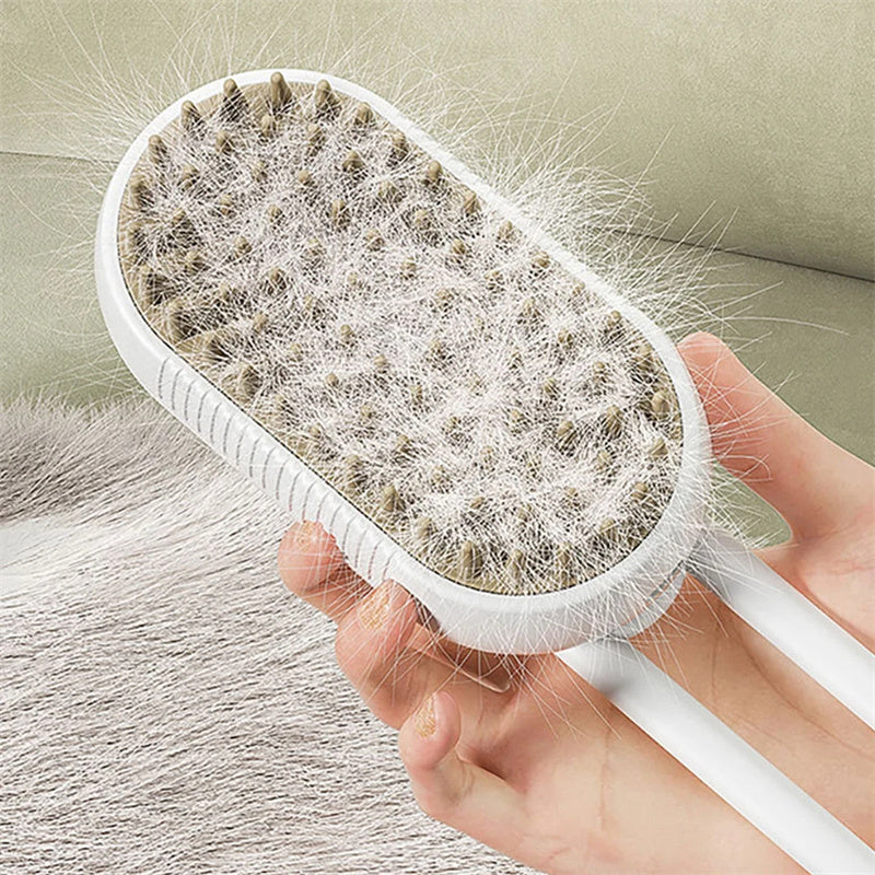 3-in-1 Steam Pet Grooming Brush